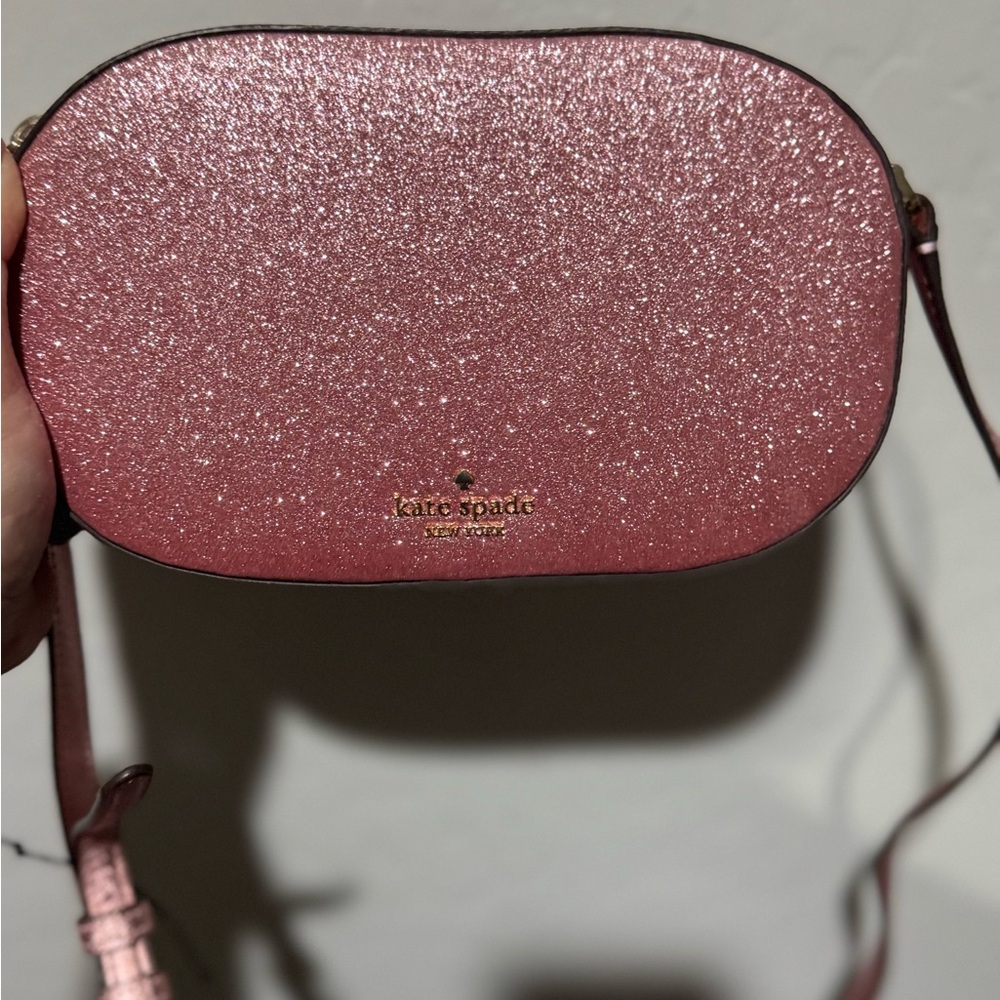 Kate Spade Pink Glitter Crossbody Bag